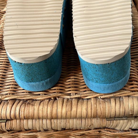 Free People Intentionally Blank Rule Breaker Platform Sandals Suede 40 EU or - Picture 10 of 14